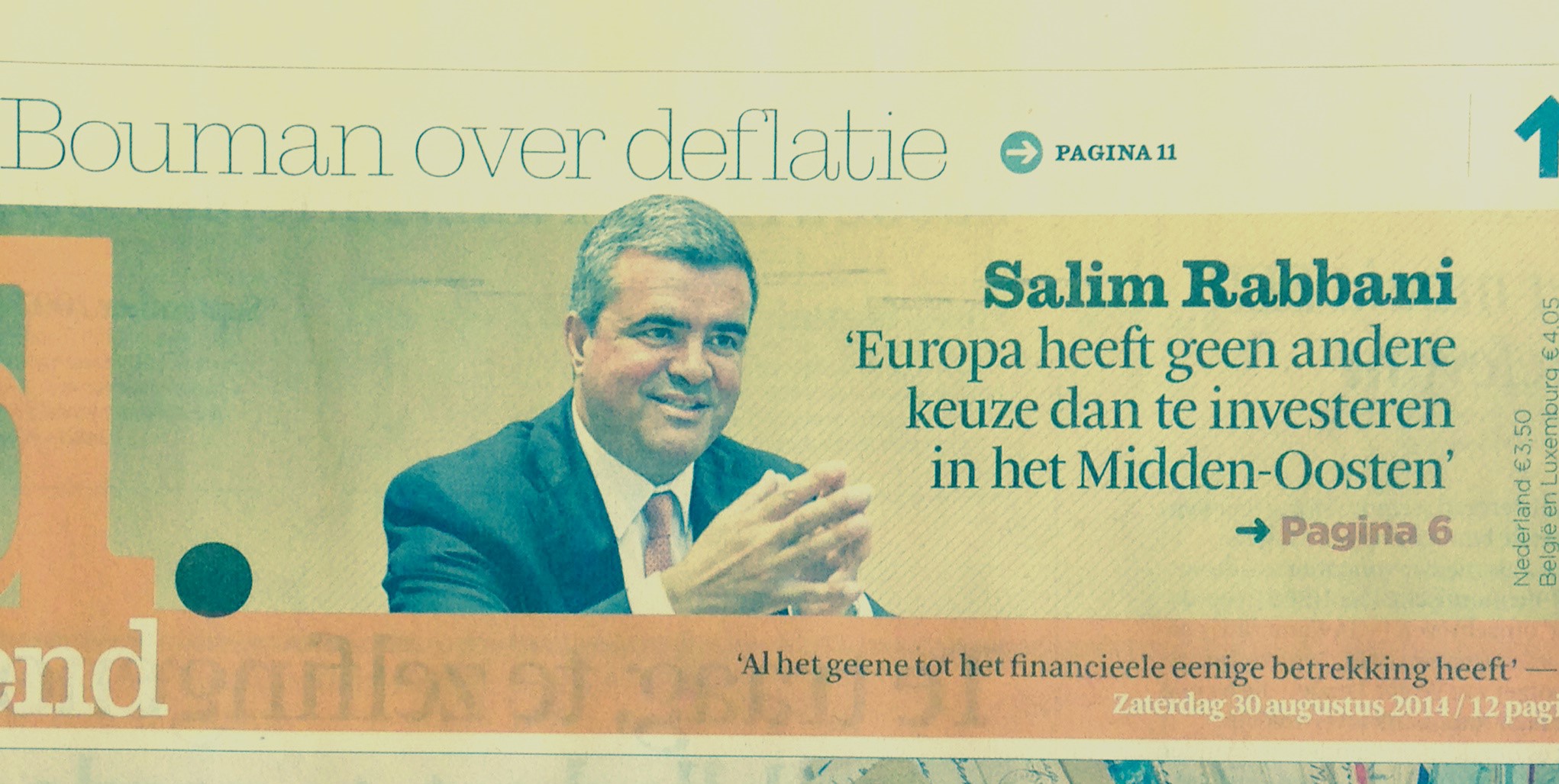 Interview with Salim Rabbani on economic relations between the Arab World and Europe